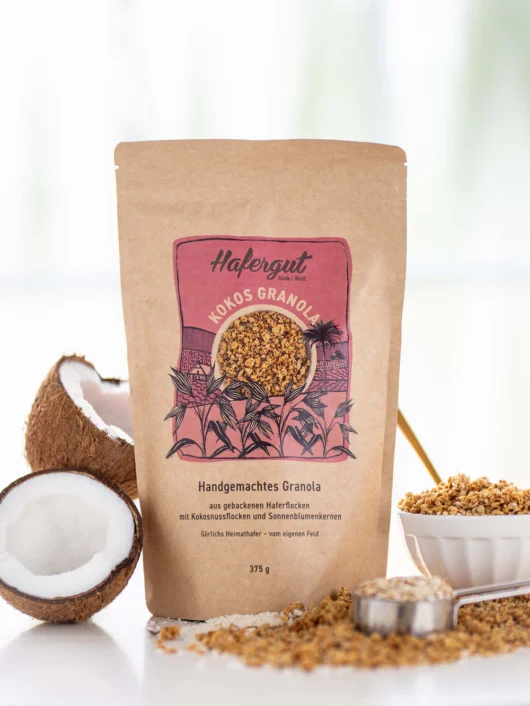 Hafer Granola mit Kokos