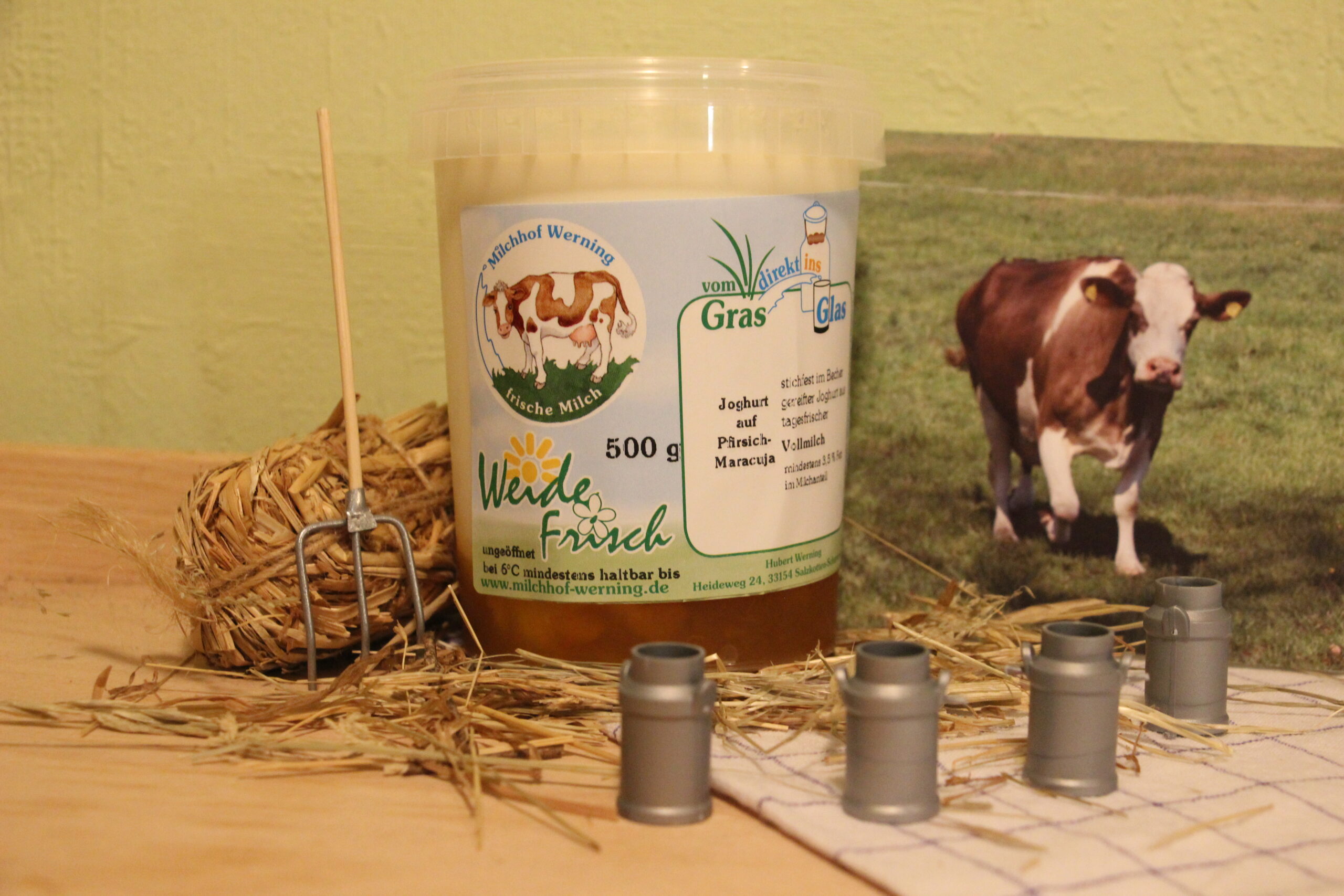 Joghurt auf Pfirsich-Maracuja