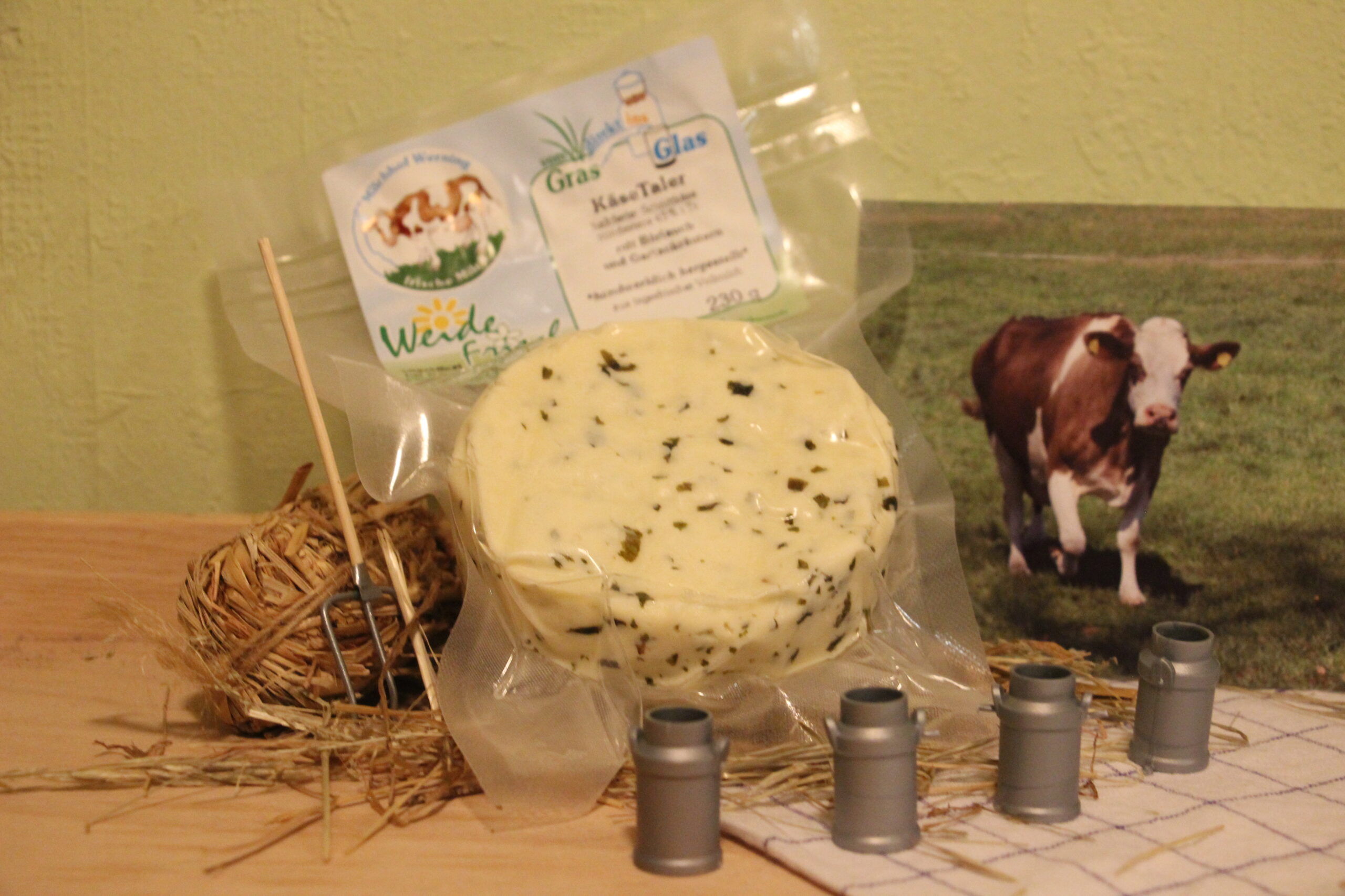 Käsetaler 'Bärlauch und Gartenkräuter'