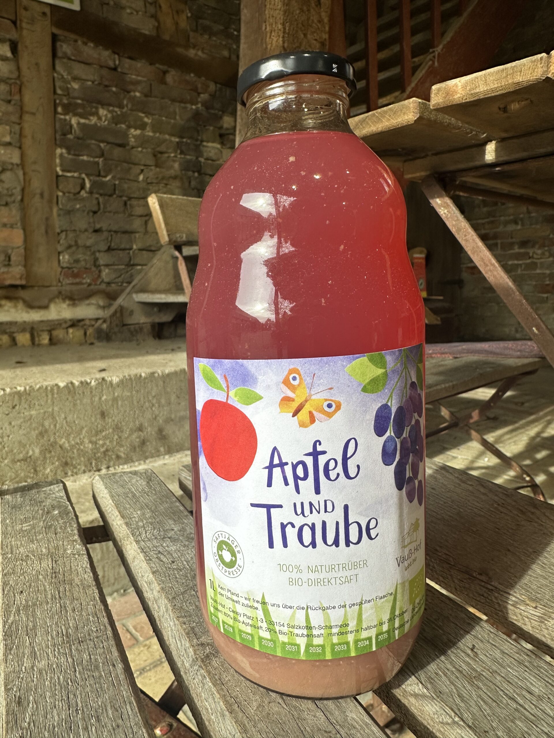 Apfel-Traubensaft
