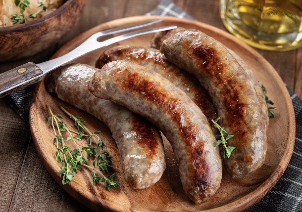 Geflügelbratwurst mit Schweizer Kräutern